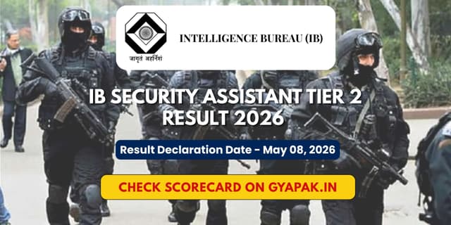 IB Security Assistant Tier 2 Result 2026 | Scorecard banner