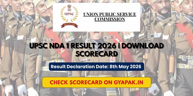 UPSC NDA 1 Result 2026 | Download Scorecard banner