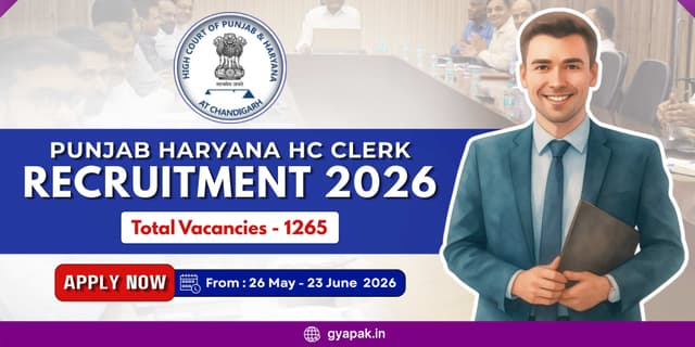 Punjab Haryana HC Clerk Recruitment 2026 | 1265 Vacancies banner