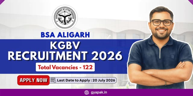 BSA Aligarh KGBV Recruitment 2026 | 122 Vacancies banner