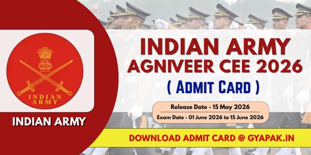 Indian Army Agniveer CEE Admit Card 2026 banner