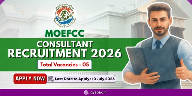 MoEFCC Consultant Recruitment 2026 | 5 Vacancies banner