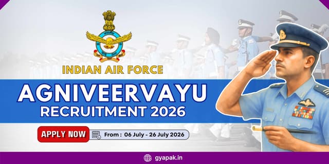 IAF Agniveervayu Recruitment 2026 | Apply from 06 July banner