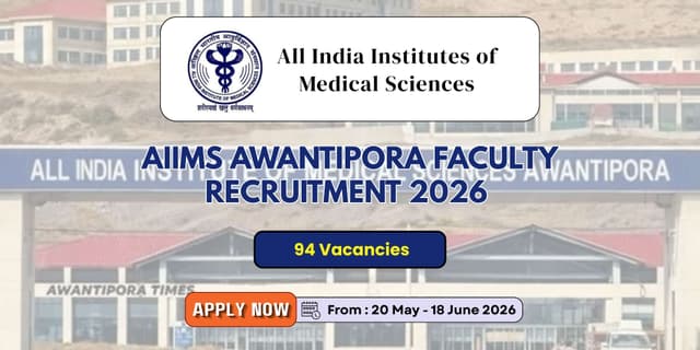 AIIMS Awantipora Faculty Recruitment 2026 | 94 Vacancies banner