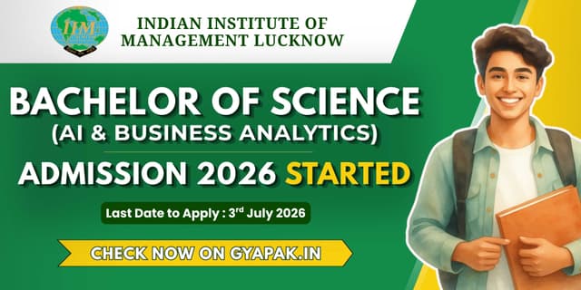 IIM Lucknow BS Admission 2026 : AI & Business Analytics banner