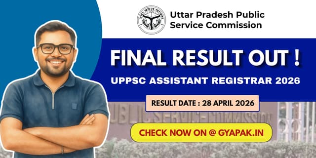 UPPSC Assistant Registrar Final Result 2026 OUT | Govt Job Results | Check Now banner