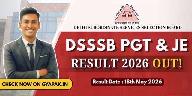 DSSSB PGT & JE Result 2026 Out Now  banner