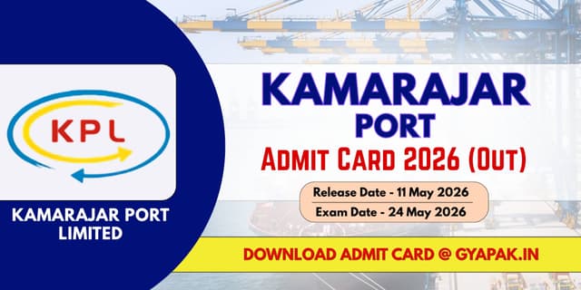 Kamarajar Port 2026 | Download the  Admit Card banner