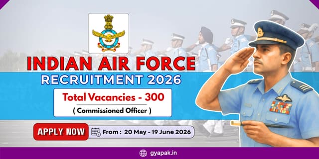 IAF Commissioned Officer Recruitment 2026 | 300 Vacancies banner