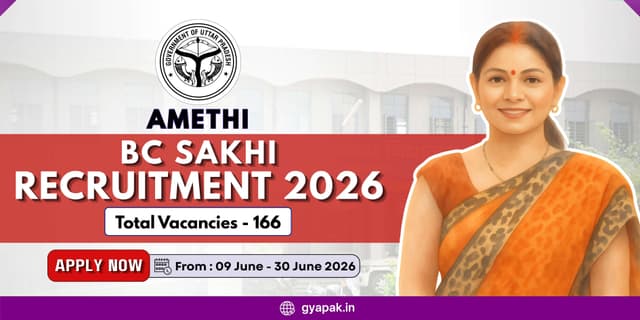 Amethi BC Sakhi Recruitment 2026 | 166 Vacancies banner