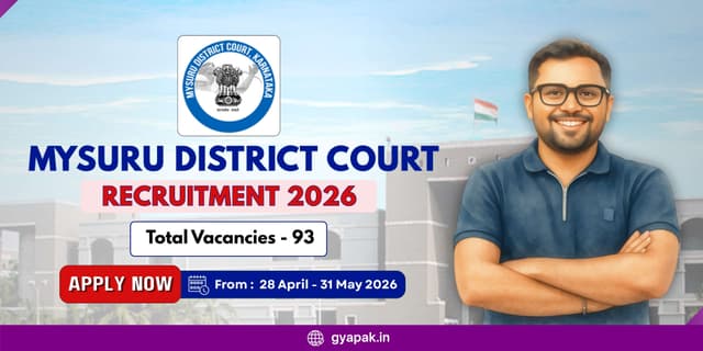 Mysuru District Court Recruitment 2026 | 93 Vacancies  banner