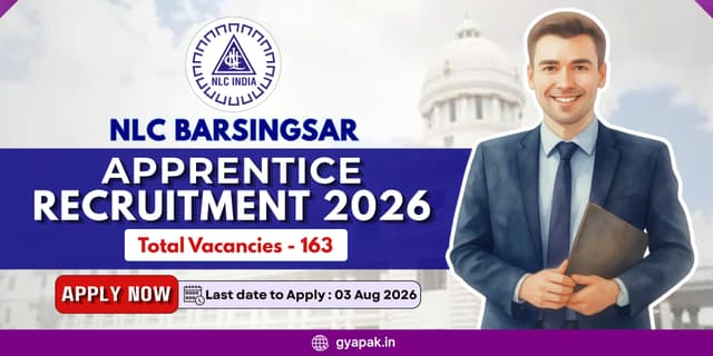NLC Barsingsar Apprentice Recruitment 2026 | 163 Vacancies banner