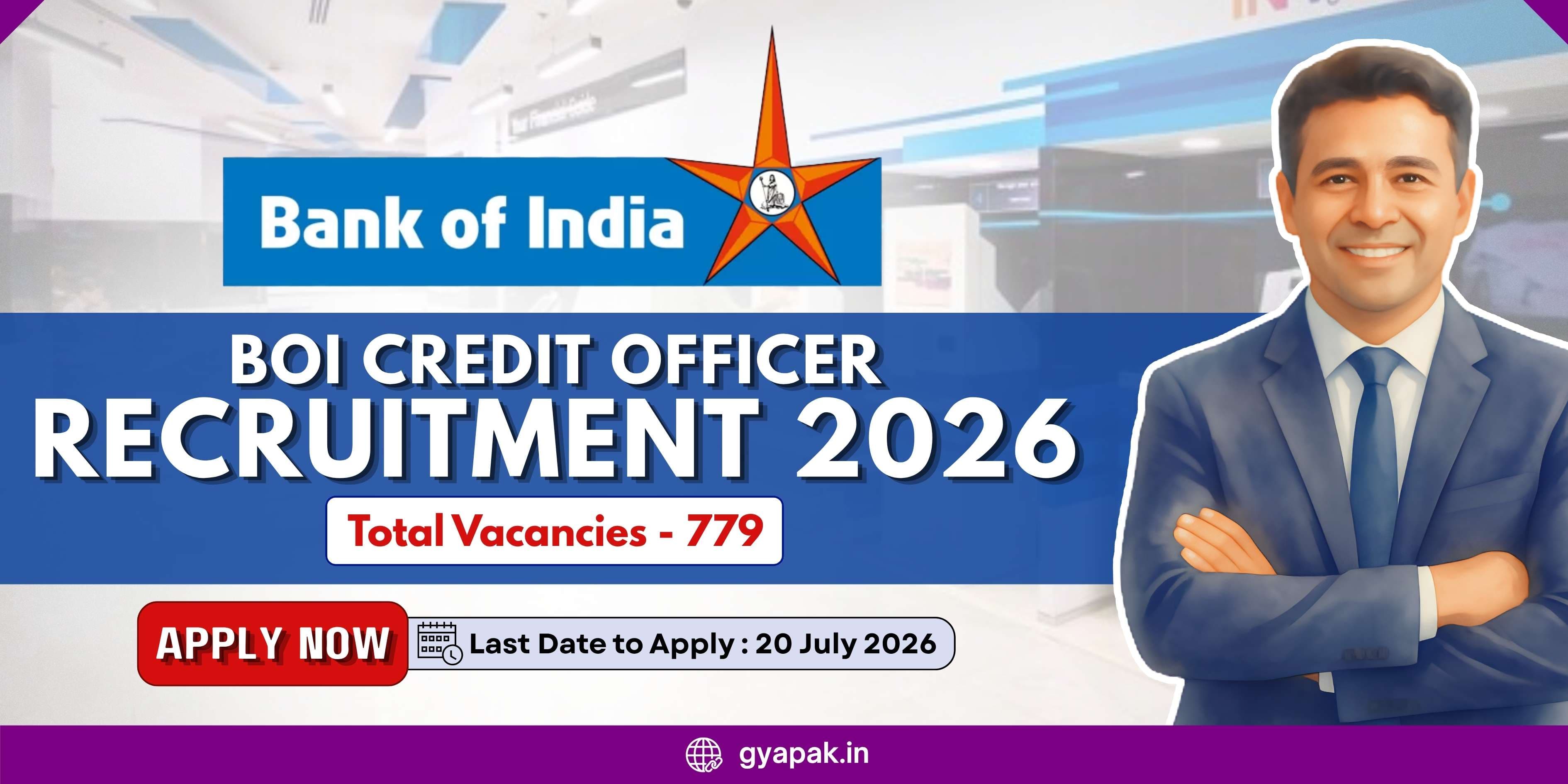BOI Credit Officer Recruitment 2026 | 779 Vacancies