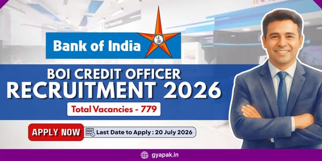 BOI Credit Officer Recruitment 2026 | 779 Vacancies banner