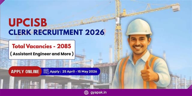 UPCISB Clerk Recruitment 2026 | Assistant Engineer and More | 2085 Vacancies banner