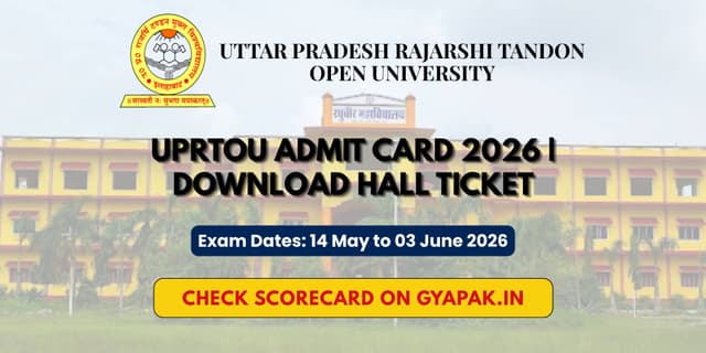 UPRTOU Admit Card 2026 | Download Hall Ticket banner
