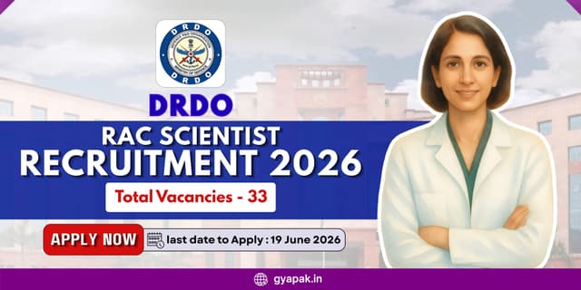 DRDO RAC Scientist Recruitment 2026 | 33 Vacancies banner