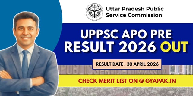 UPPSC APO Pre Result 2026 Out | Check Merit List  banner