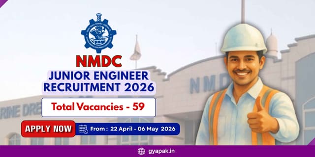 NMDC Junior Engineer Recruitment 2026 | 59 Vacancies  banner