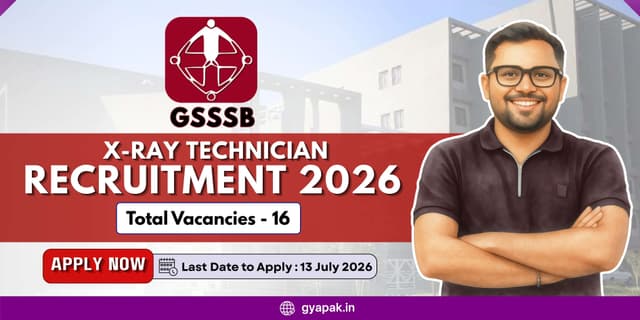 GSSSB X-Ray Technician Recruitment 2026 | 16 Vacancies banner
