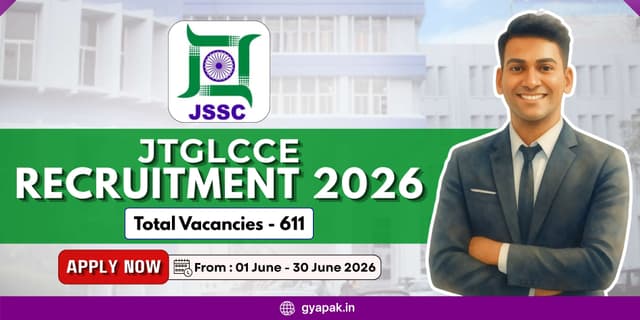 JSSC JTGLCCE Recruitment 2026 | 611 Vacancies in Jharkhand banner