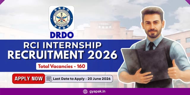 DRDO RCI Internship Recruitment 2026 | 160 Vacancies banner