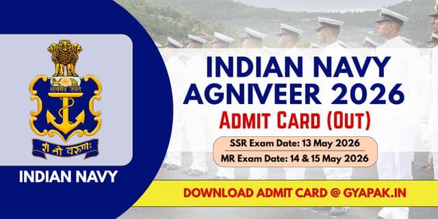Indian Navy Agniveer 2026 | Download The Admit Card banner