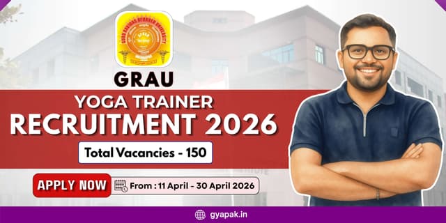 GRAU Yoga Trainer Recruitment 2026 | 150 Vacancies  banner