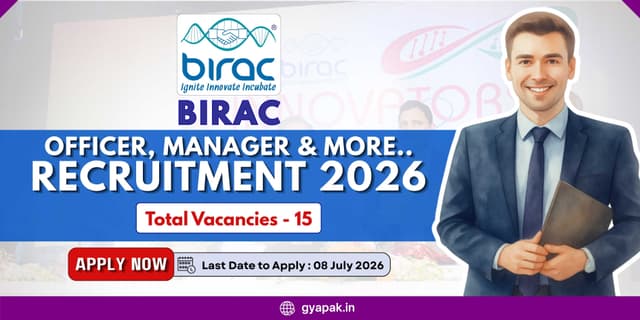 Birac Officer, Manager and More Recruitment 2026 | 15 Posts banner