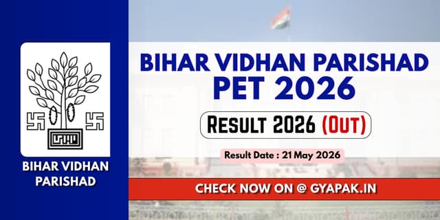 Bihar Vidhan Parishad PET Result 2026 Out banner