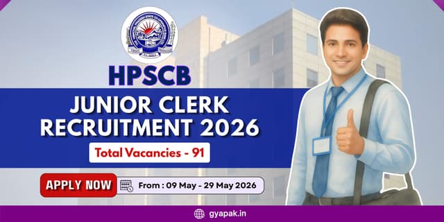 HPSCB Junior Clerk Recruitment 2026 | 91 Vacancies banner