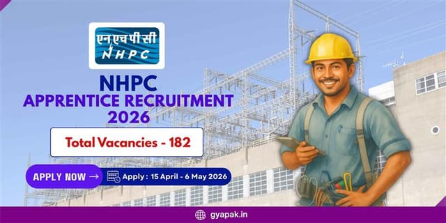 NHPC Apprentice Recruitment 2026 | 182 Vacancies banner