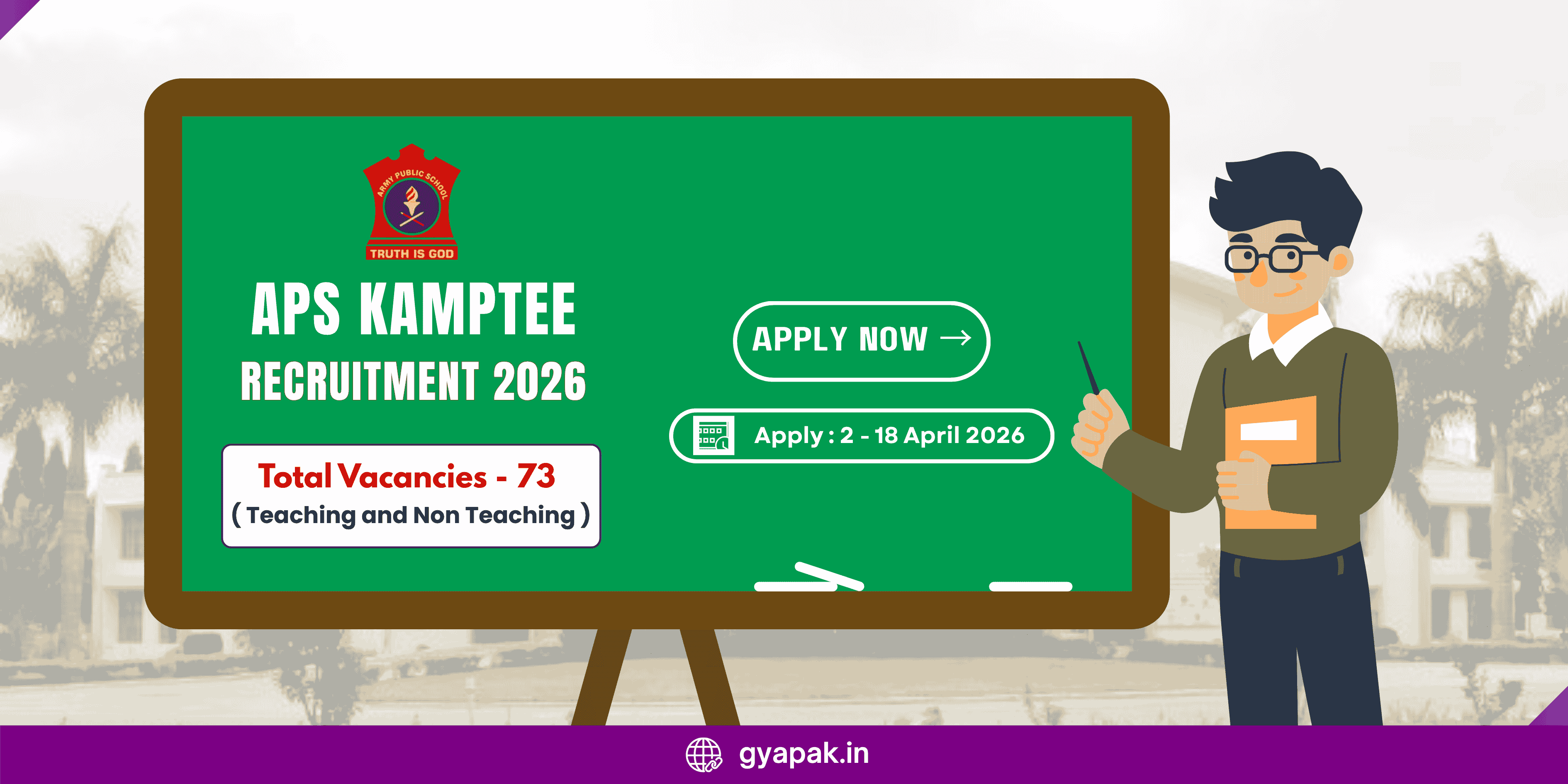 APS Kamptee Recruitment 2026 | Teaching and Non Teaching | 73 Vacancies