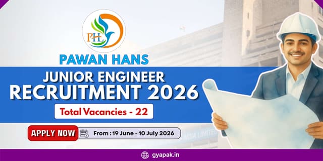 Pawan Hans Junior Engineer Recruitment 2026 | 22 Vacancies banner
