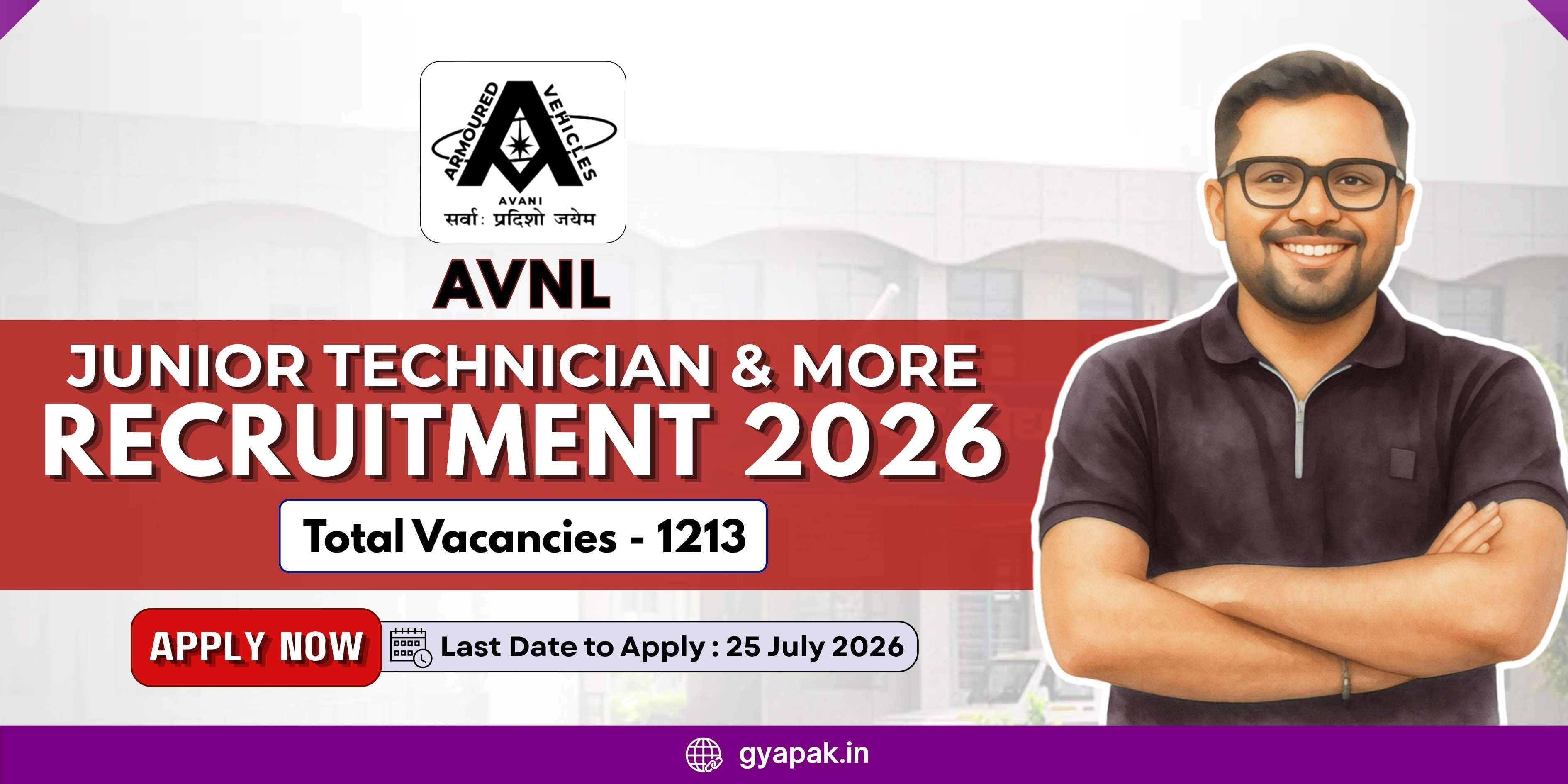 AVNL Junior Technician & More Recruitment 2026 | 1213 Posts