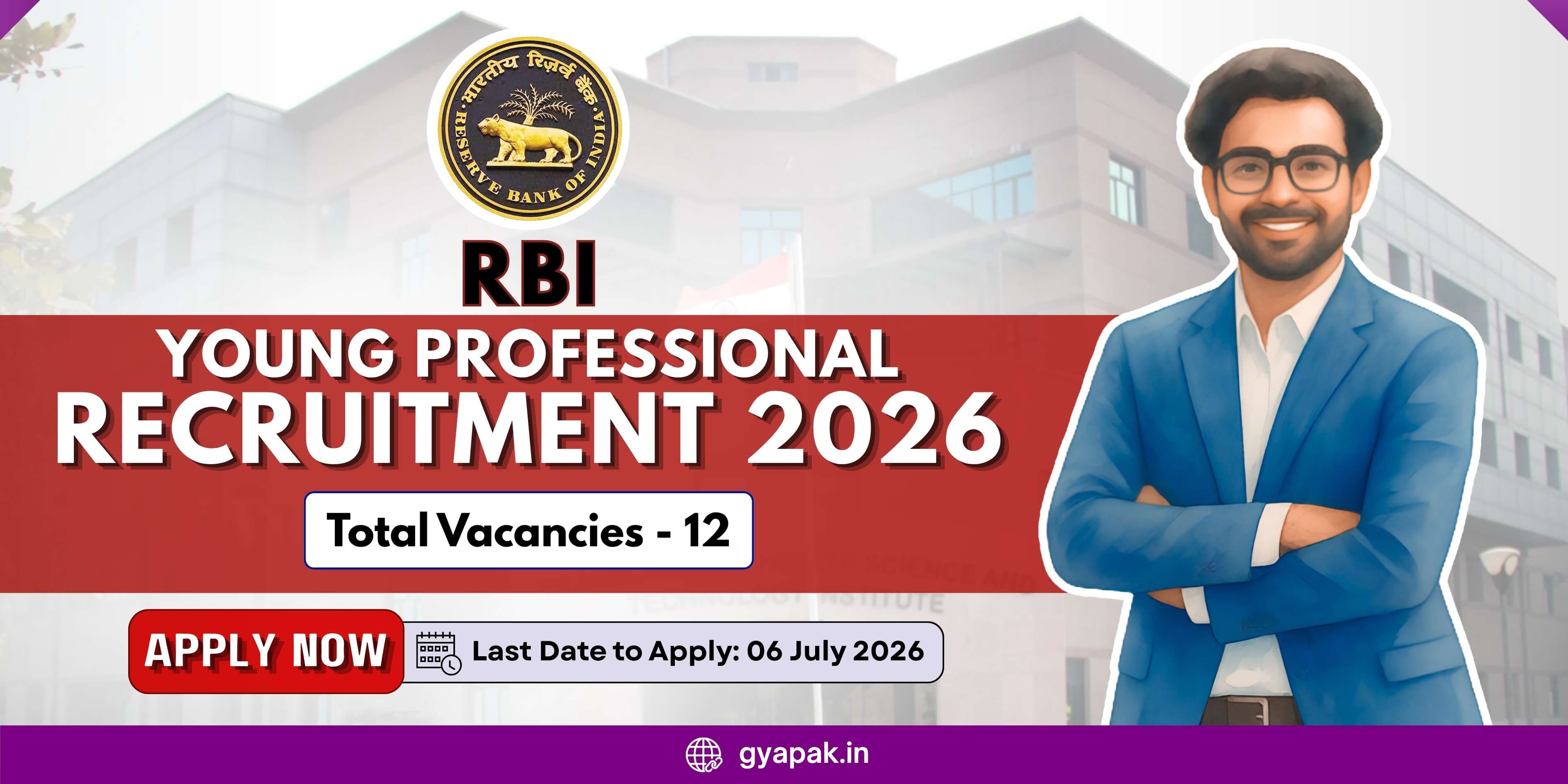 RBI Young Professional Recruitment 2026 | 12 Vacancies