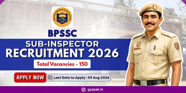 BPSSC SI Recruitment 2026 | 150 Vacancies banner