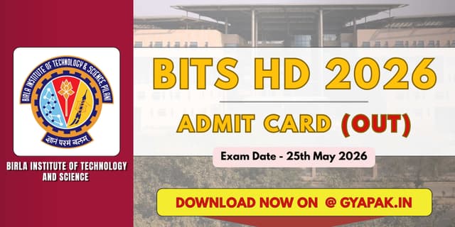 BITS HD Admit Card 2026 | Download Now banner