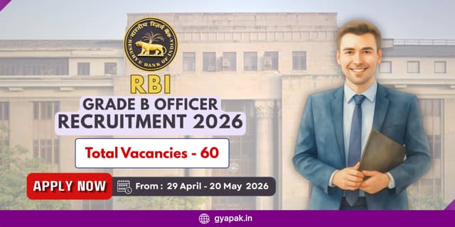 RBI Grade B Officer Recruitment 2026 | 60 Vacancies banner
