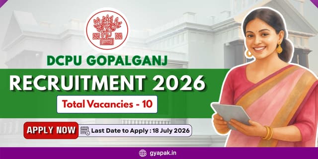 DCPU Gopalganj Recruitment 2026 | 10 Vacancies banner