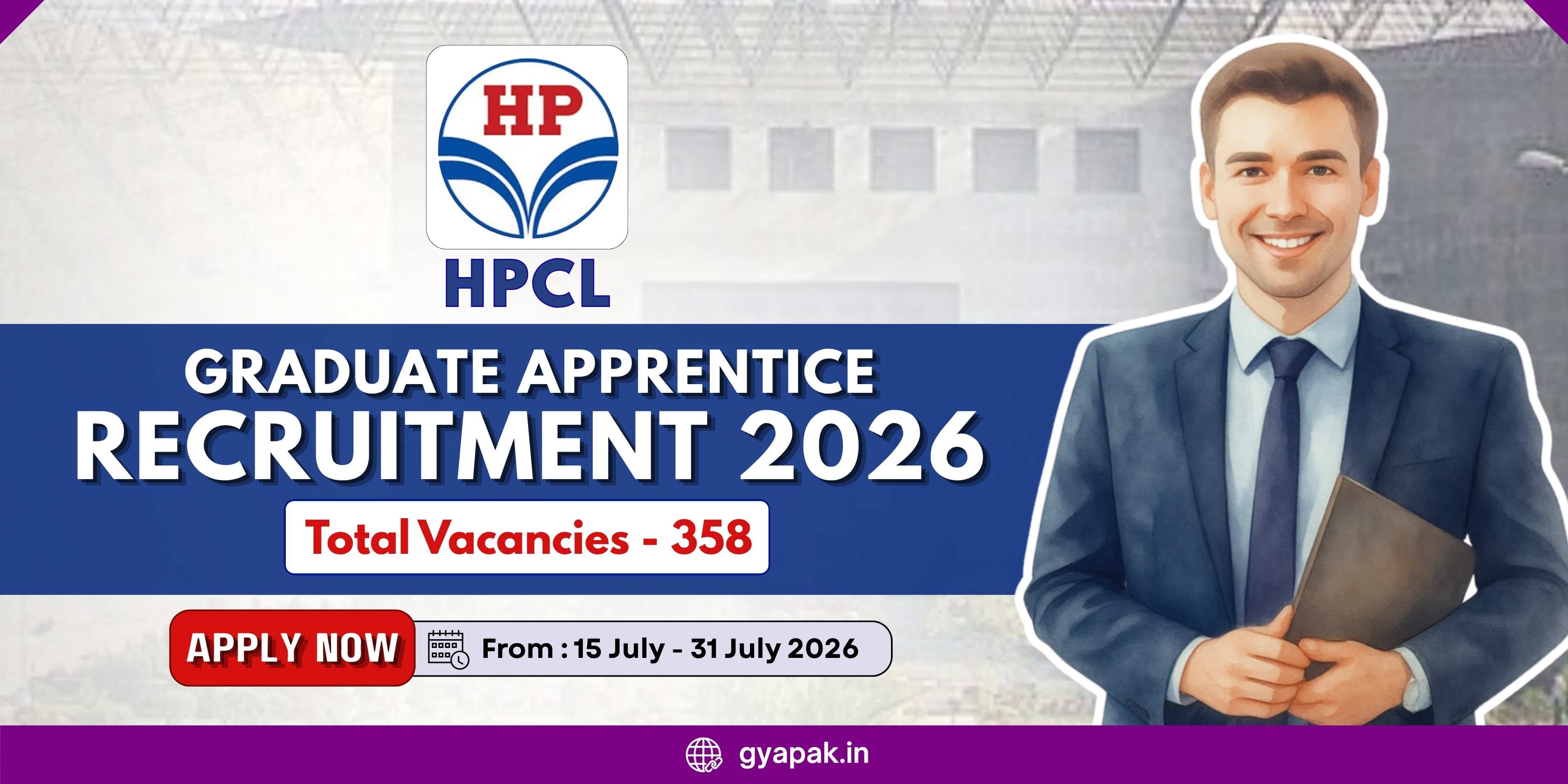 HPCL Graduate Apprentice Recruitment 2026 | 358 Vacancies