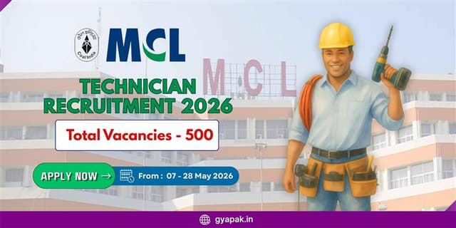 MCL Technician Recruitment 2026 | 500 Vacancies banner