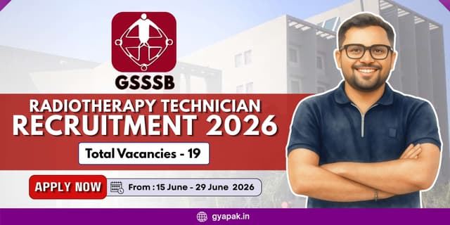 GSSSB Radiotherapy Technician Recruitment 2026 | 19 Vacancies banner