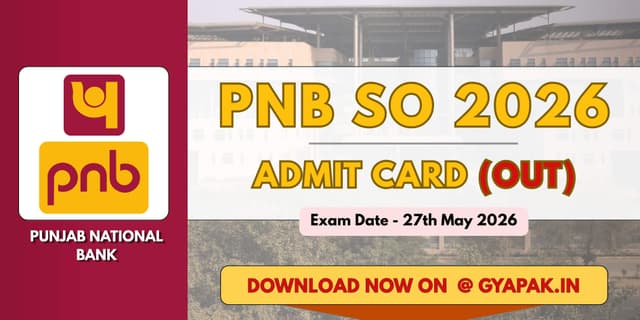 PNB SO Admit Card 2026 | Download Now banner