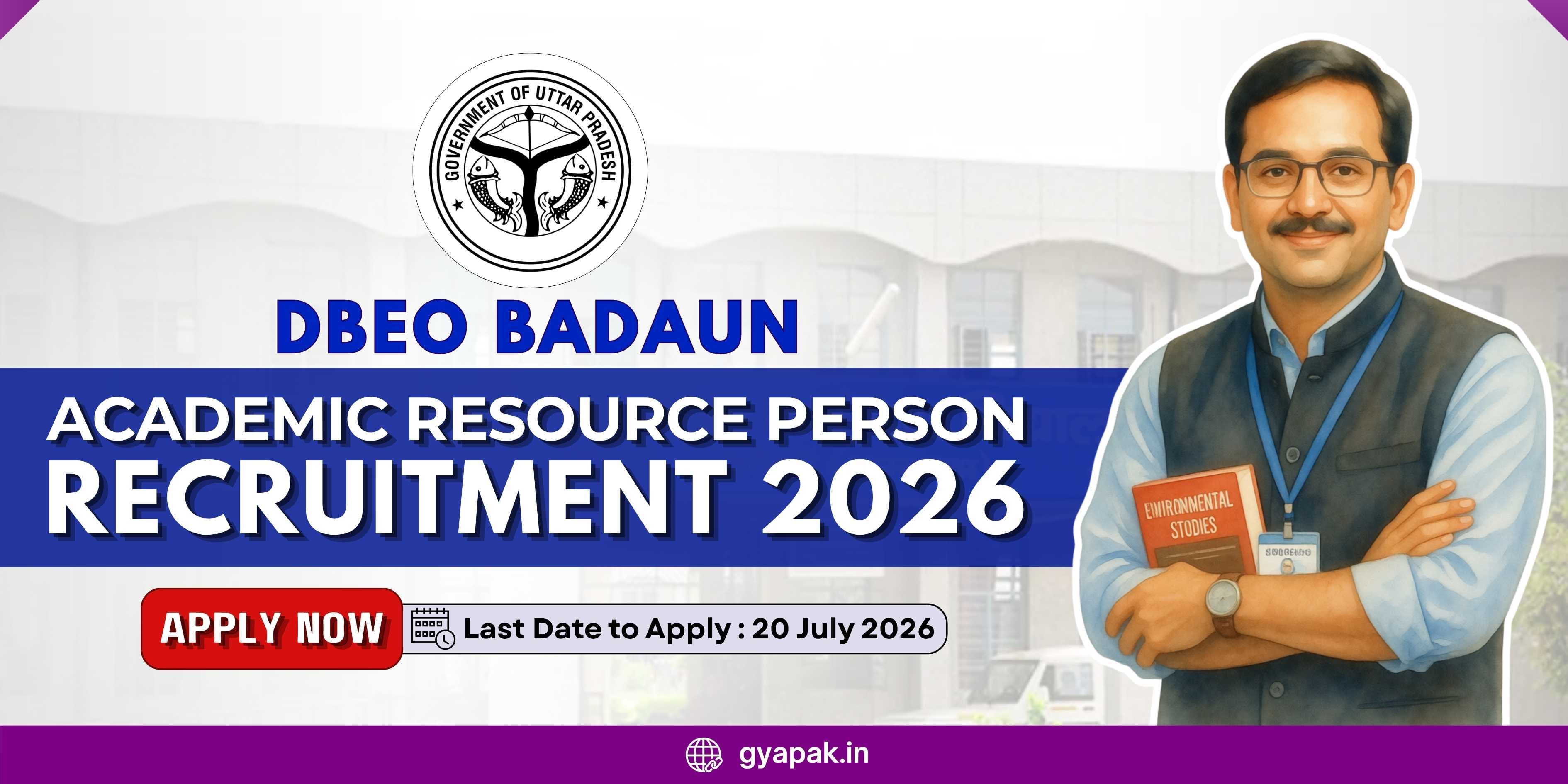 DBEO Badaun Academic Resource Person Recruitment 2026