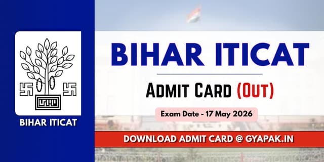 Bihar ITICAT Hall Ticket 2026 | Download Admit Card banner
