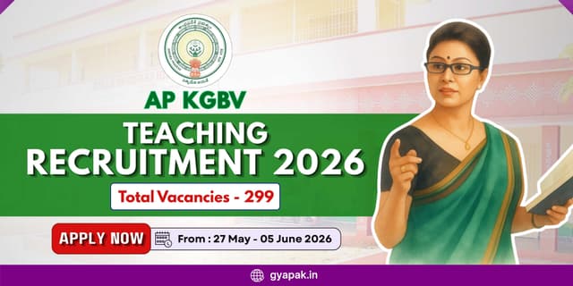 AP KGBV Teaching Recruitment 2026 | 299 Vacancies banner