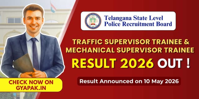 TSLPRB Traffic Supervisor Trainee & Mechanical Supervisor Trainee Result 2026 Out banner