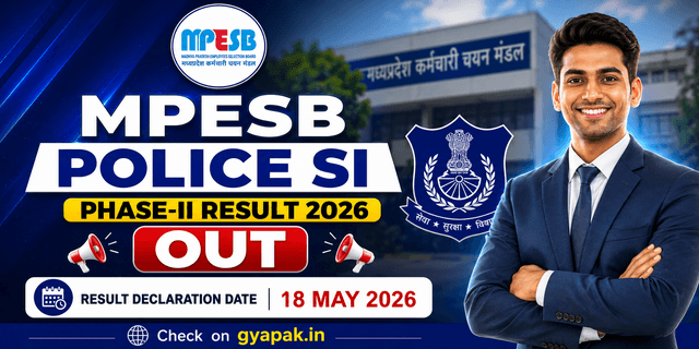 MPESB Police SI Phase II Result 2026 OUT banner