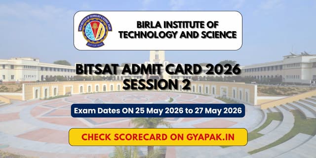 BITSAT Admit Card 2026 Session 2 banner